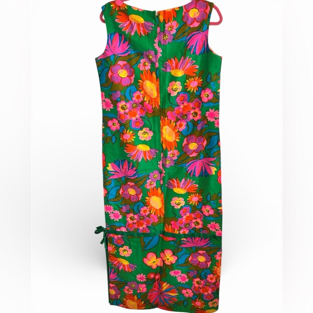 Vintage Hawaiian dress “Andrade resorts” 1970s MOD floral large
